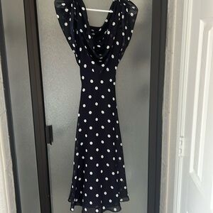 Pretty woman polka dot blue dress